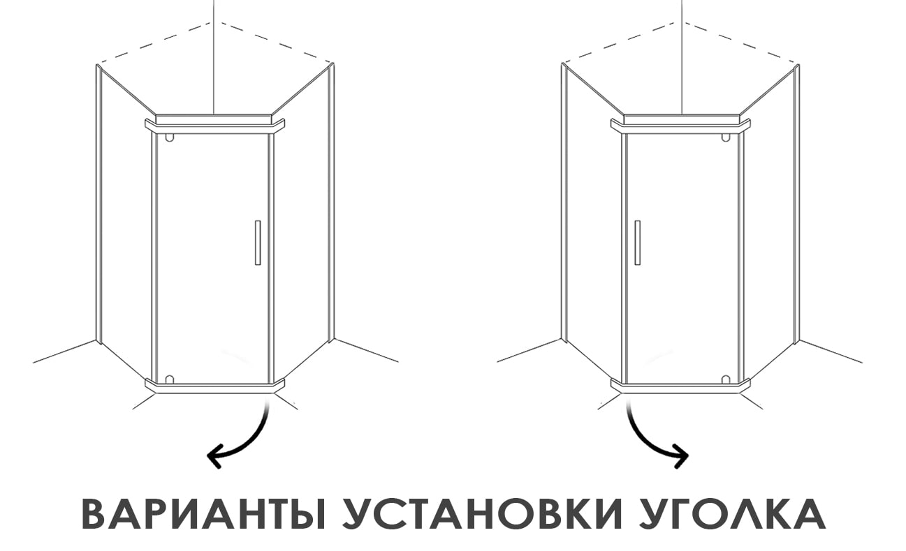 Душевое ограждение Alex Baitler 245-90 45x60x45x200 в интернет-магазине Sumom.kz