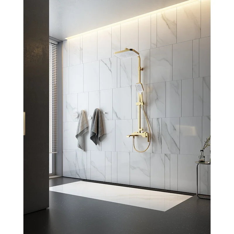 Душевая система Raglo сатин золото R02.24.03 в интернет-магазине Sumom.kz Душевая система Raglo сатин золото R02.24.03 в интернет-магазине Sumom.kz