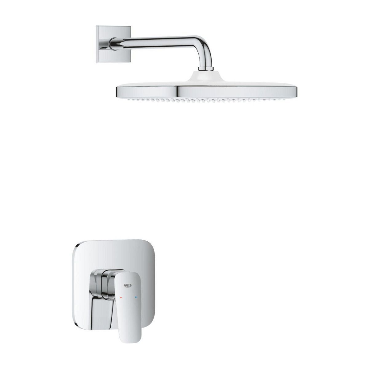 Набор для душа GROHE Cubeo: смеситель для душа 1-рычажный с верхним душем Tempesta 250, хром 1053340000 в интернет-магазине Sumom.kz