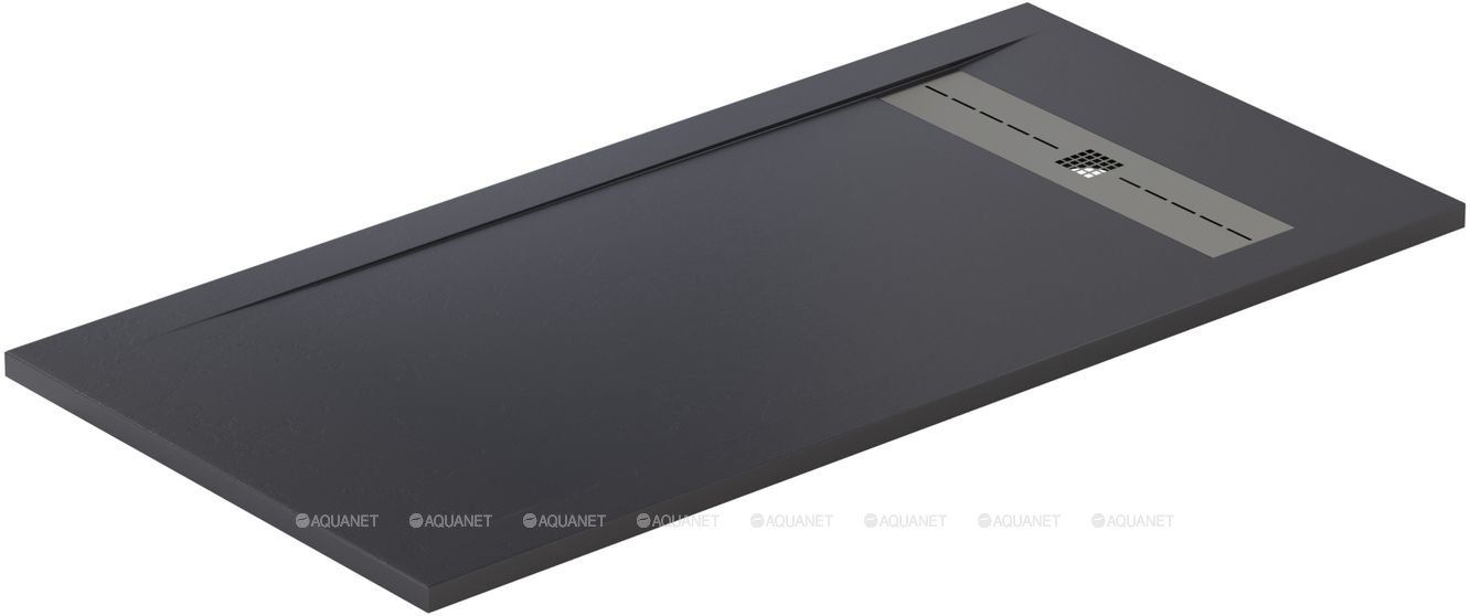 8.21007-AM Infinity, Поддон литьевой 1600х900, без сифона/накладки, антрацит в интернет-магазине Sumom.kz