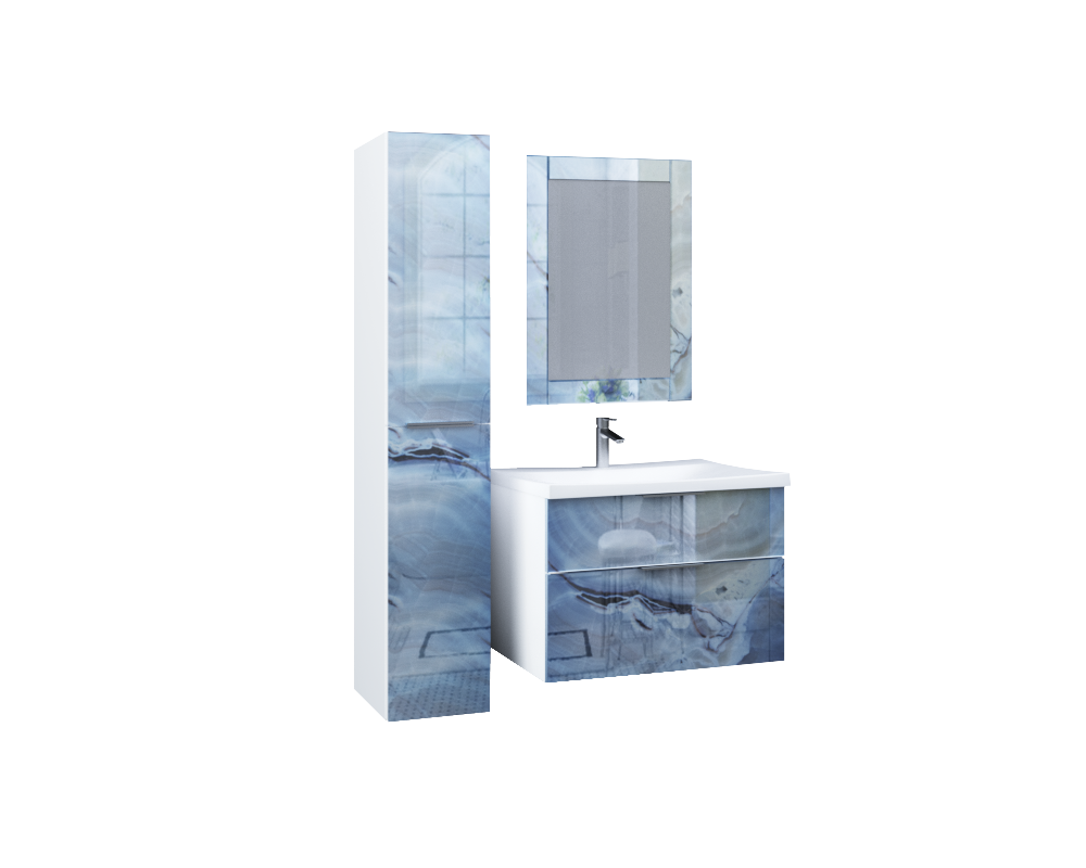 Зеркало 1 МарКа Glass 60x80 Blue marble У73245 в интернет-магазине Sumom.kz