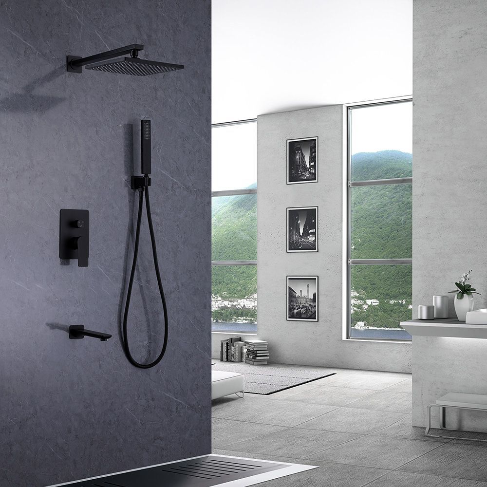 Душевая система ABBER Weiss Insel AF8017B скрытого монтажа с изливом, черная матовая в интернет-магазине Sumom.kz Душевая система ABBER Weiss Insel AF8017B скрытого монтажа с изливом, черная матовая в интернет-магазине Sumom.kz