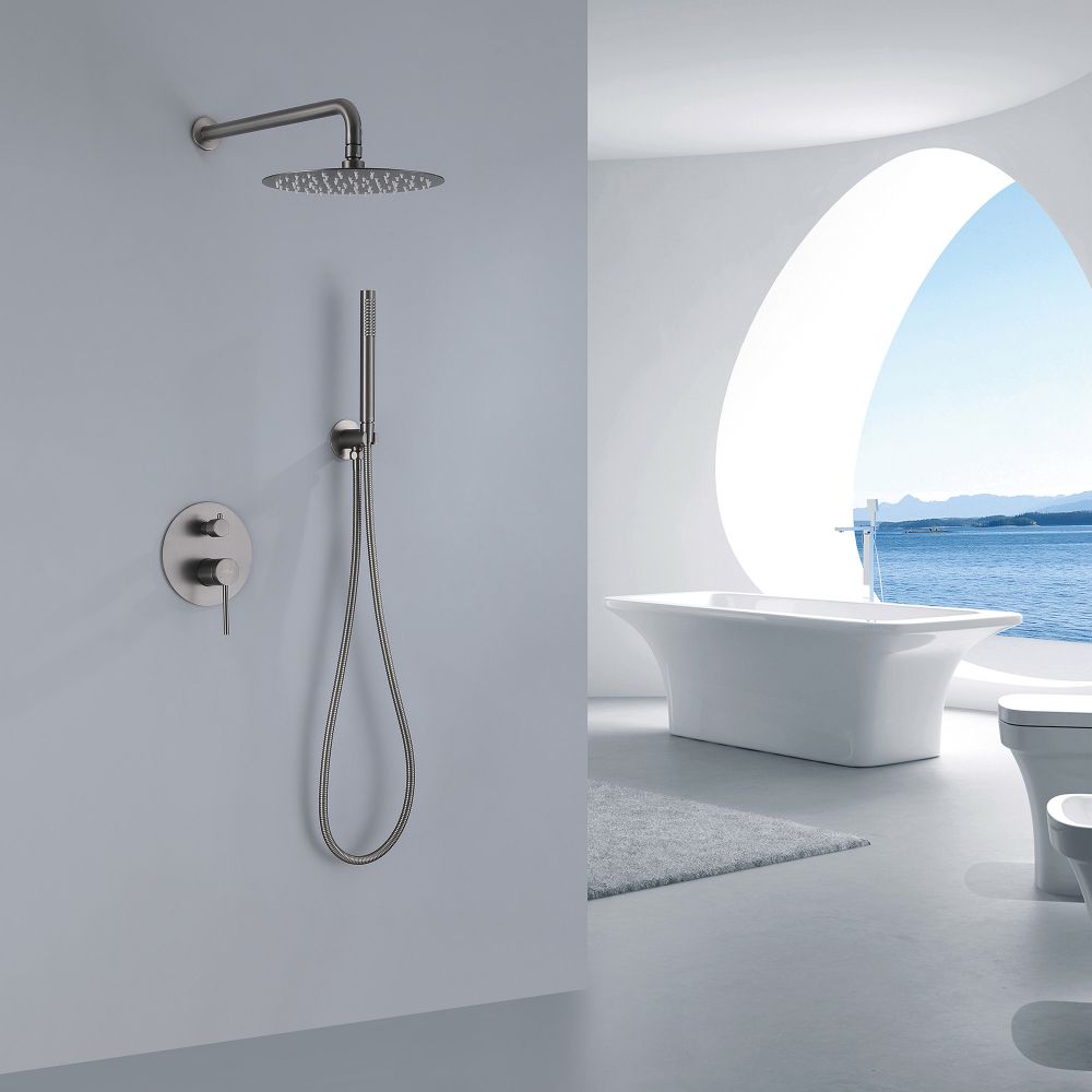 Душевая система ABBER Emotion AF8818NG скрытого монтажа без излива, никель в интернет-магазине Sumom.kz