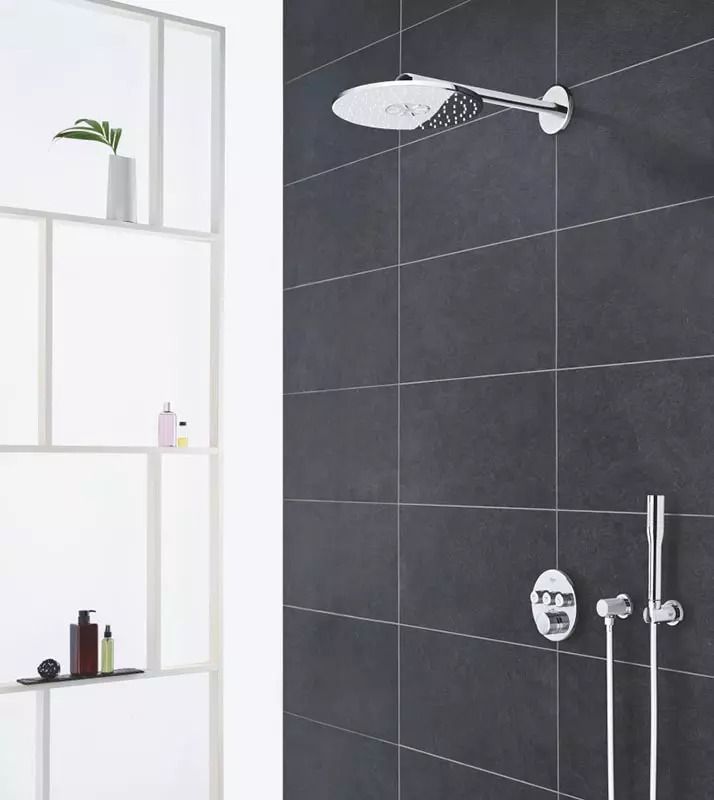 Душевая система GROHE SmartControl с душевым гарнитуром и верхним душем Rainshower 310, хром 34709000 в интернет-магазине Sumom.kz Душевая система GROHE SmartControl с душевым гарнитуром и верхним душем Rainshower 310, хром 34709000 в интернет-магазине Sumom.kz