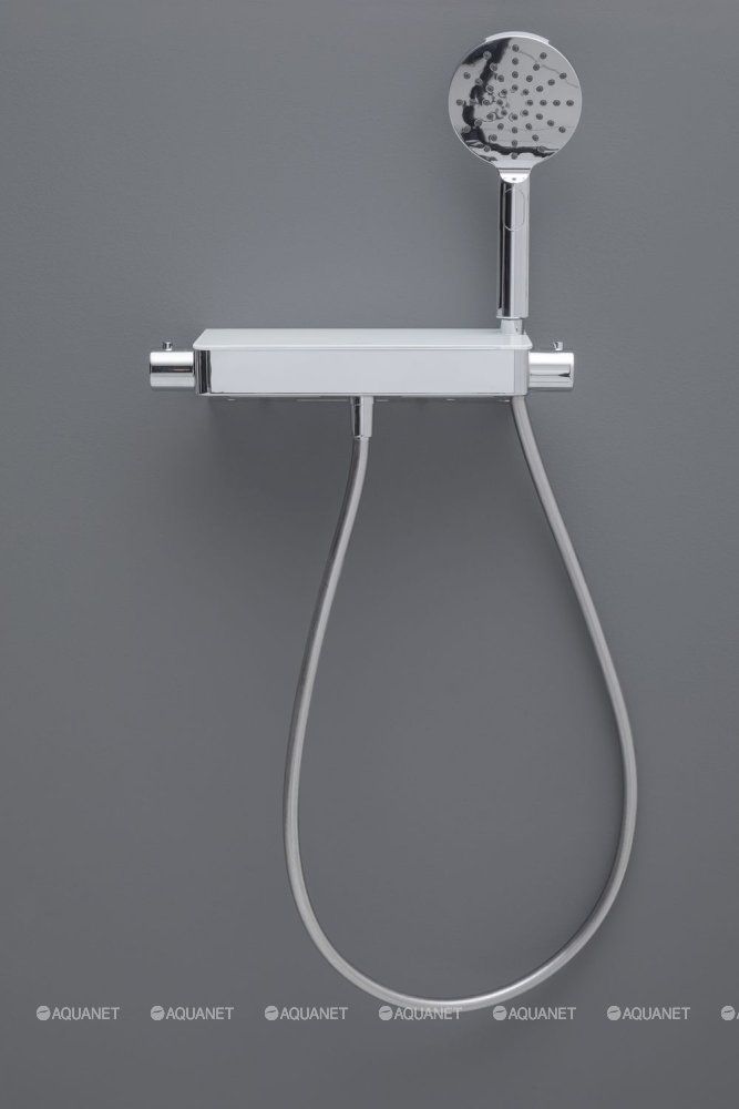 5.11002-00 FANTASY Душевая полка, 302х136мм, термостат, ручной душ 3 режима, хром большой выбор под ваш дизайн!