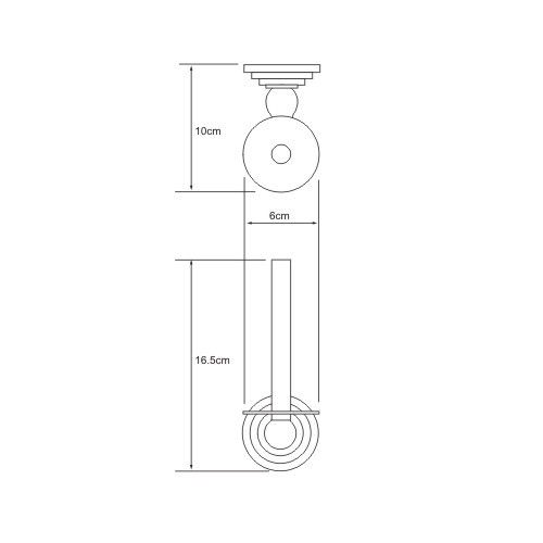 Схема товара Держатель для туалетной бумаги WasserKraft К-7397