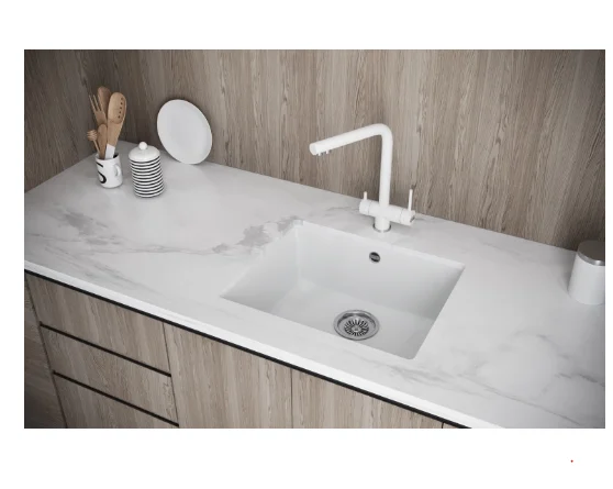 Кухонная мойка KüchenStern UNDER 60 Ku-Granit титан KS-800107 в интернет-магазине Sumom.kz