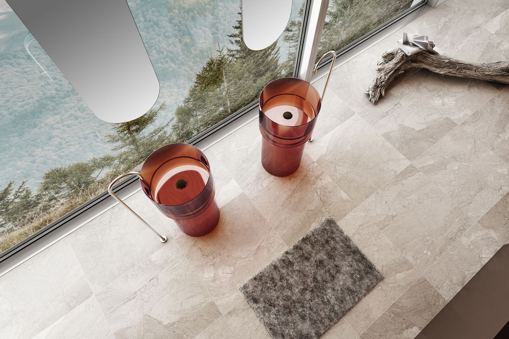 Раковина отдельностоящая прозрачная ABBER Kristall AT2701Opal-H в интернет-магазине Sumom.kz