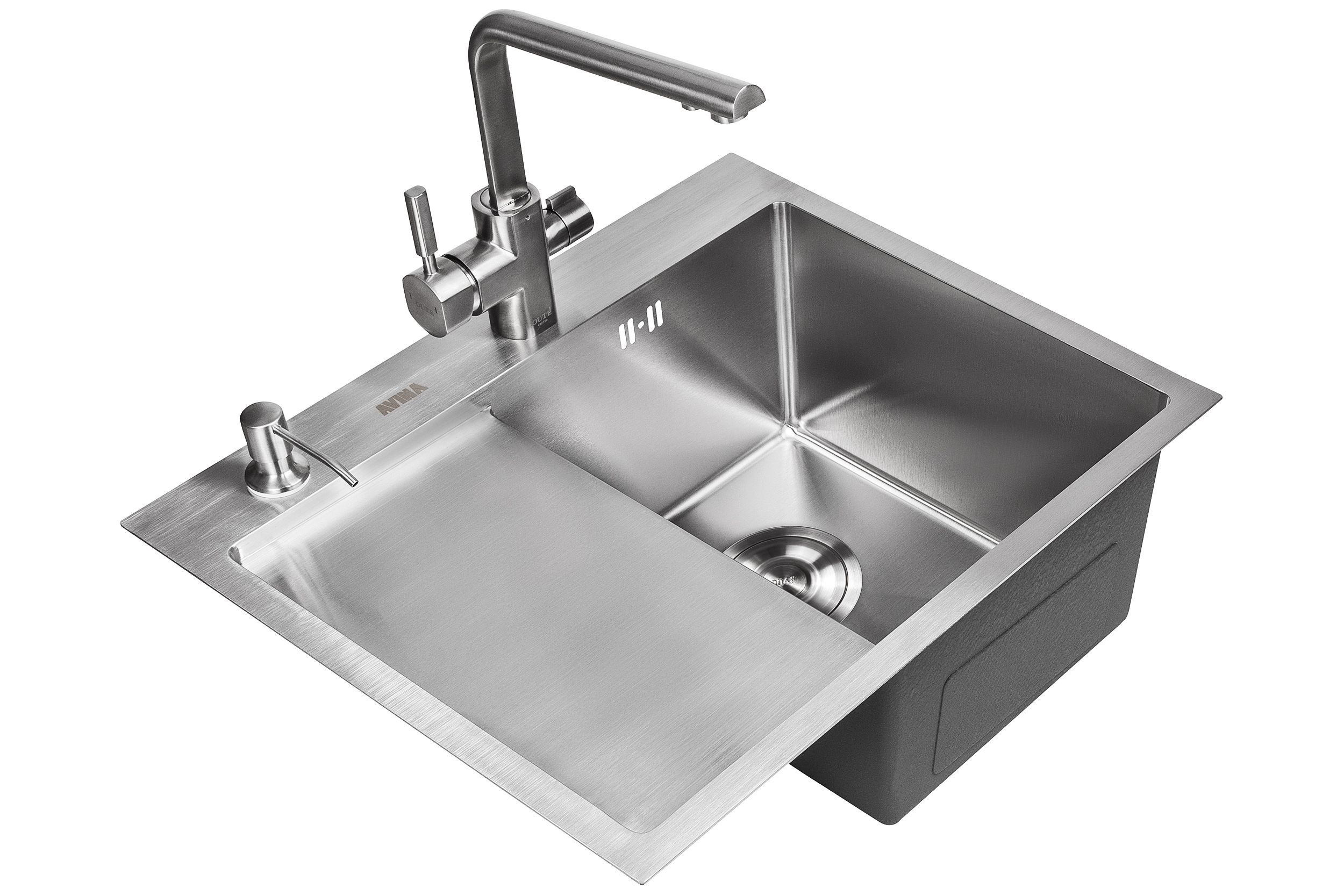 Мойка из нержавеющей стали Avina HM 58x48R Правая Satin в интернет-магазине Sumom.kz Мойка из нержавеющей стали Avina HM 58x48R Правая Satin в интернет-магазине Sumom.kz