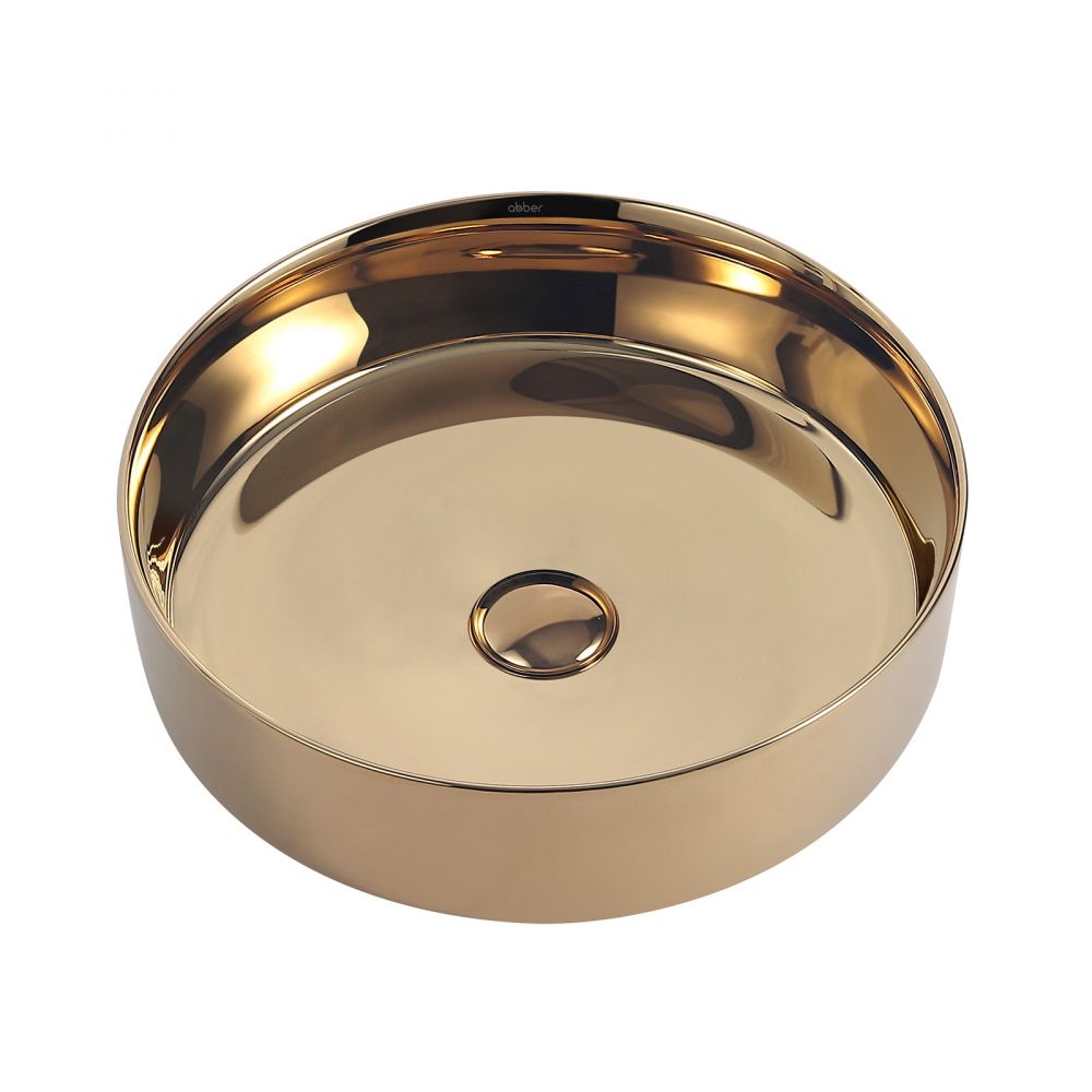 Раковина накладная ABBER Bequem AC2109GG золото в интернет-магазине Sumom.kz Раковина накладная ABBER Bequem AC2109GG золото в интернет-магазине Sumom.kz