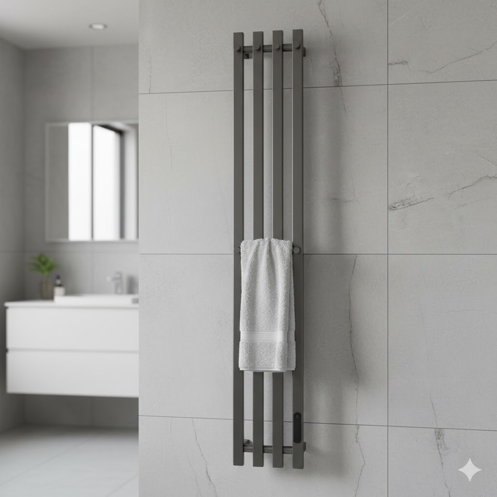 Полотенцесушитель электро Krause Inaro 1200*100 оружейная сталь (1180x100mm, квадрат, четверной) IP4120-9 в интернет-магазине Sumom.kz Полотенцесушитель электро Krause Inaro 1200*100 оружейная сталь (1180x100mm, квадрат, четверной) IP4120-9 в интернет-магазине Sumom.kz