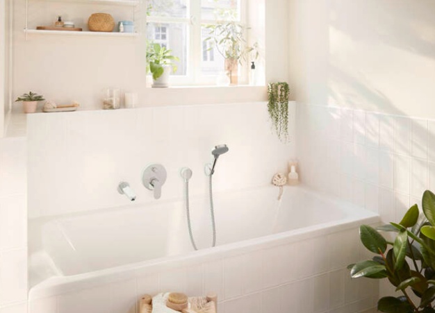 Смеситель для душа, встраиваемый, внешняя часть, хром Hansgrohe Rebris S 72466000 большой выбор под ваш дизайн!