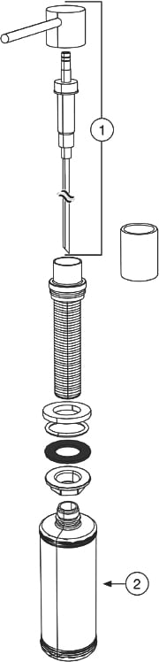 Дозатор Blanco Lato 525810 антрацит в интернет-магазине Sumom.kz