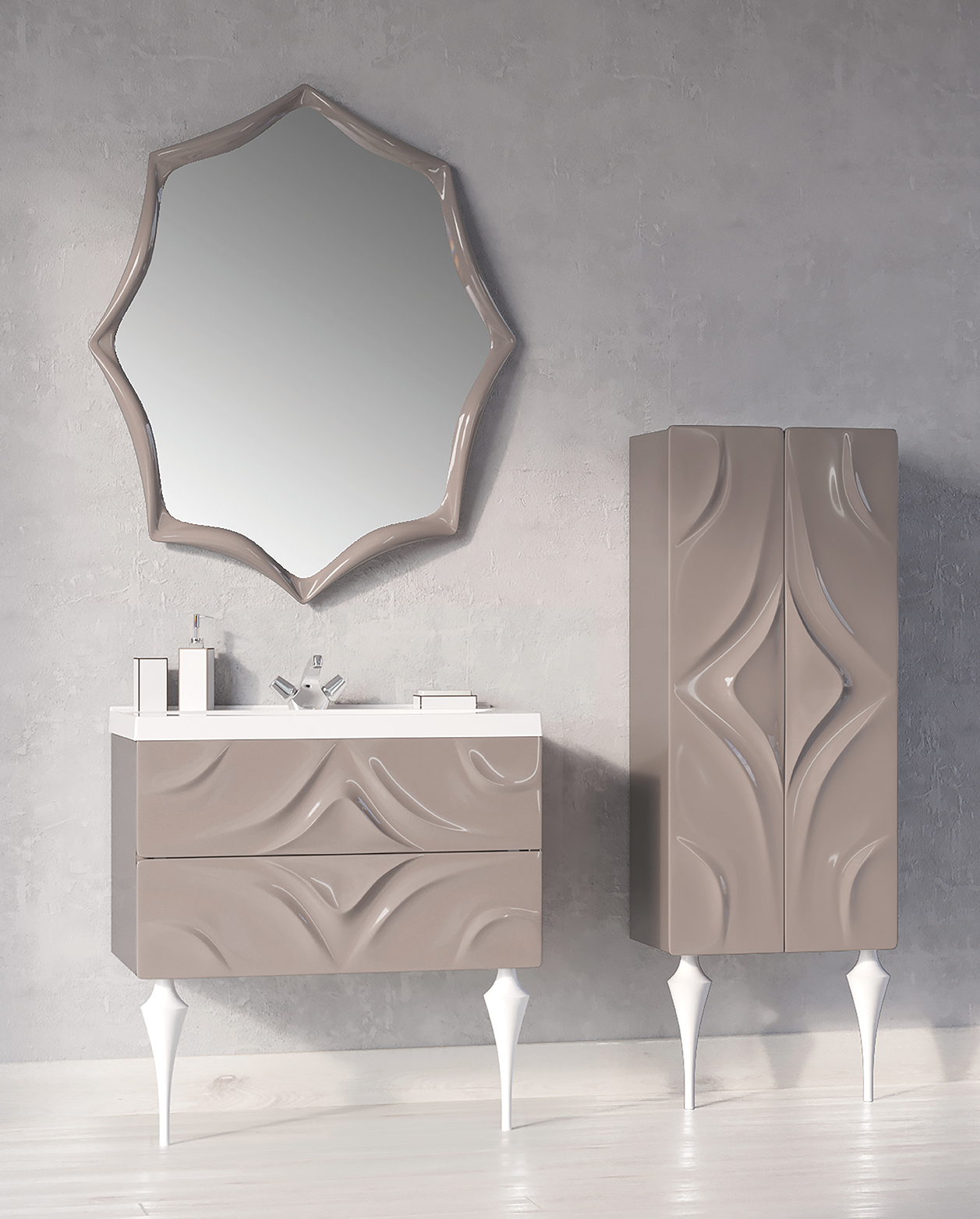 Зеркало 1 МарКа Angel 80x100 Cappuccino У67654 в интернет-магазине Sumom.kz