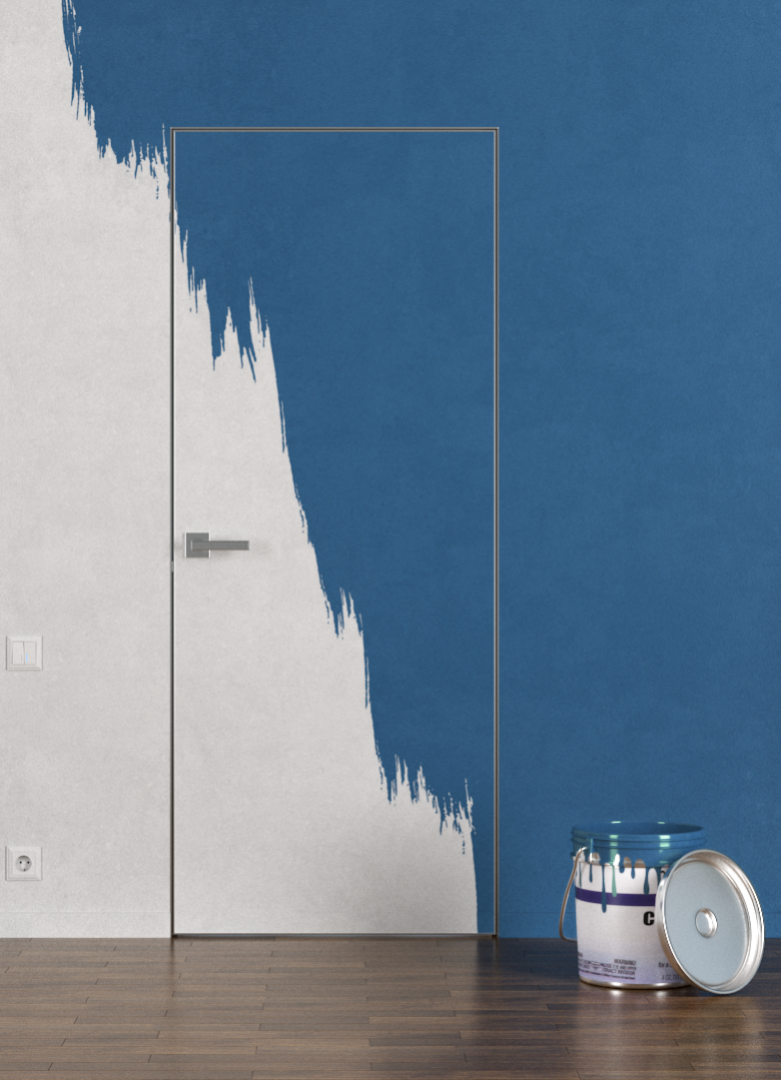 Комплект скрытых межкомнатных дверей Zadoor FiloMuro ПГ Elen ALU 80 хром в интернет-магазине Sumom.kz Комплект скрытых межкомнатных дверей Zadoor FiloMuro ПГ Elen ALU 80 хром в интернет-магазине Sumom.kz