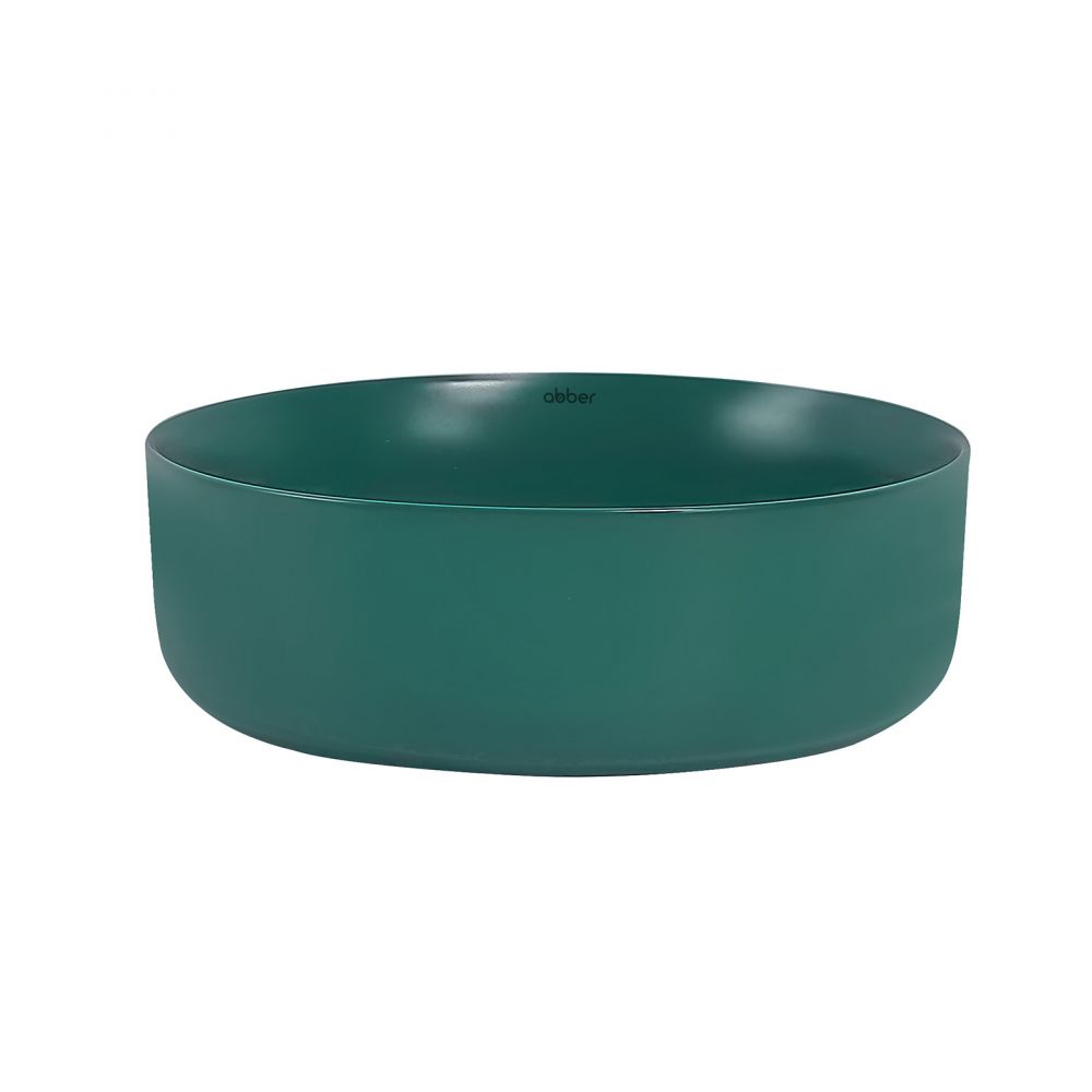 Раковина накладная ABBER Bequem AC2108MBG темно-зеленая матовая в интернет-магазине Sumom.kz Раковина накладная ABBER Bequem AC2108MBG темно-зеленая матовая в интернет-магазине Sumom.kz