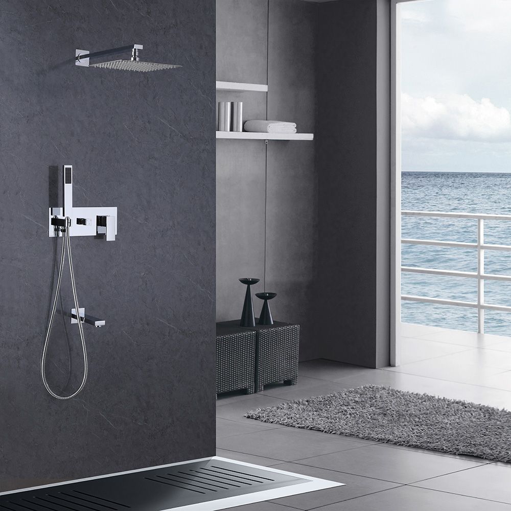 Душевая система ABBER Daheim AF8217 скрытого монтажа с изливом, хром в интернет-магазине Sumom.kz Душевая система ABBER Daheim AF8217 скрытого монтажа с изливом, хром в интернет-магазине Sumom.kz