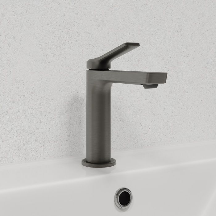 Смеситель для умывальника, матовый графит, Parker, IDDIS, PARGM00i01 большой выбор под ваш дизайн!