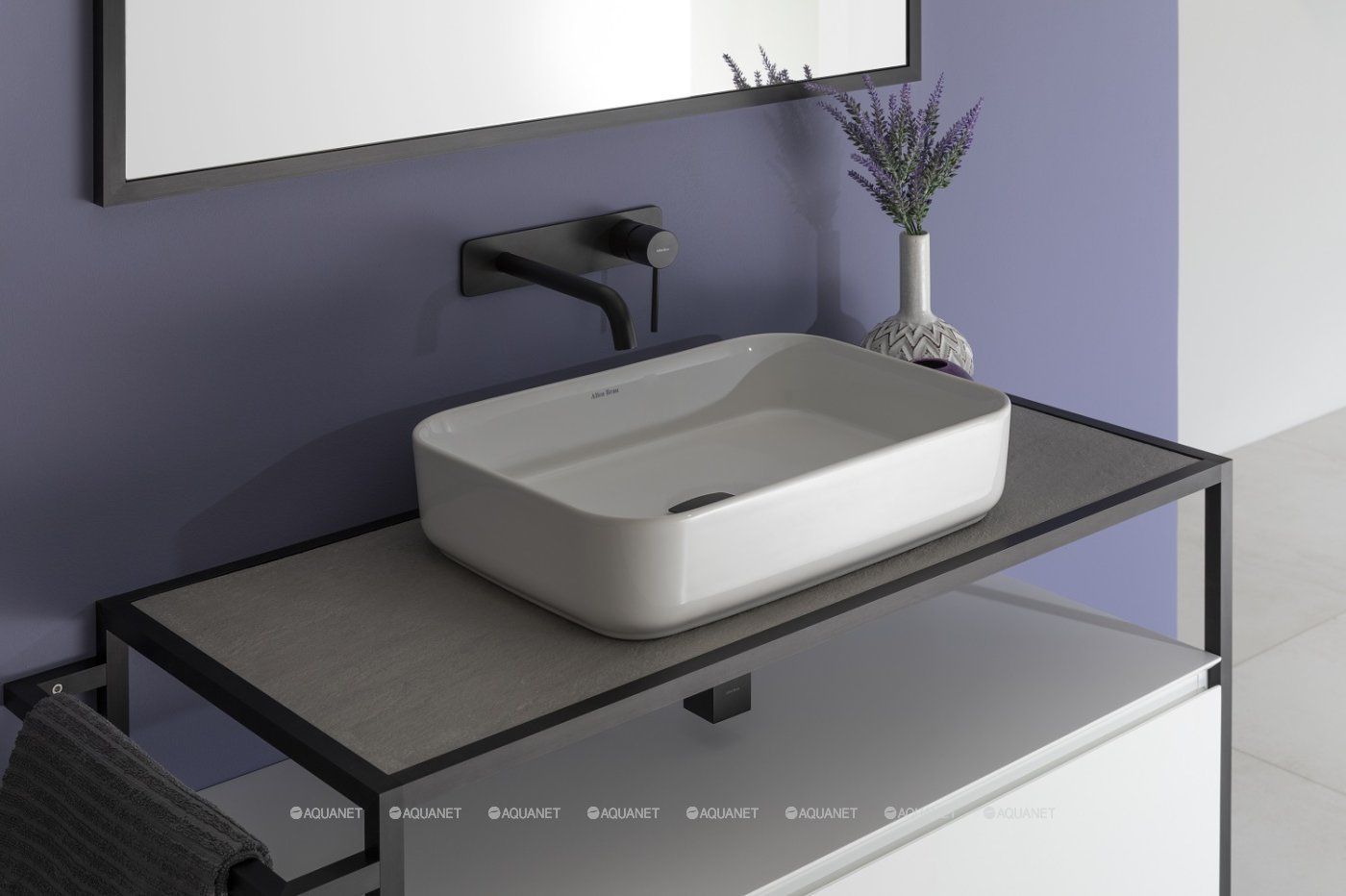 5.51004-31 GLORITY Cмеситель для умыв.встр.,излив 220мм,Kerox, скр.часть в компл.,черн.мат большой выбор под ваш дизайн!