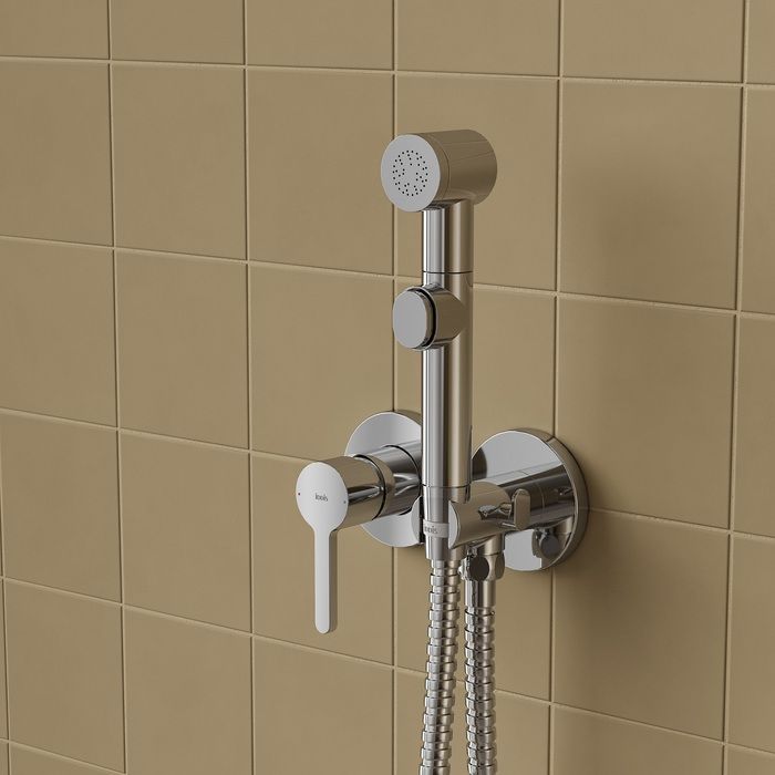 Встраиваемый смеситель с гигиеническим душем, Axes, IDDIS, AXESBR2i08 большой выбор под ваш дизайн!