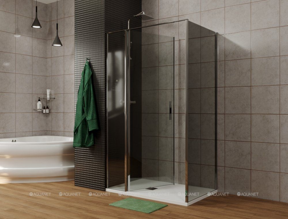 3.31019.00G PRIORITY, Бок.стекло 1000мм стекло Тонир., серое, хром в интернет-магазине Sumom.kz