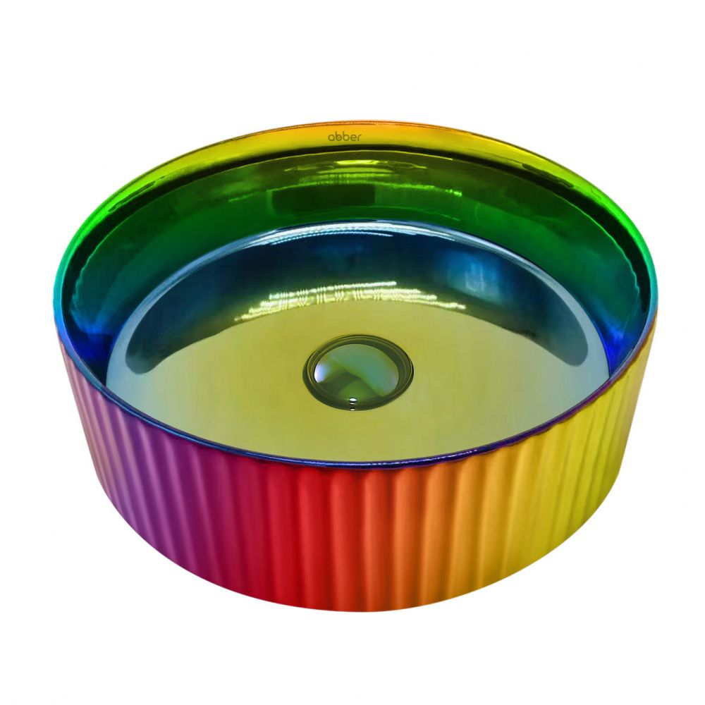 Раковина накладная ABBER Bequem AC2114Regen хамелеон в интернет-магазине Sumom.kz