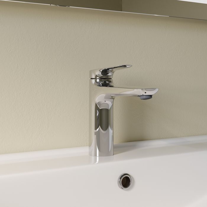 Смеситель для умывальника, глянцевый хром, Zodiac X, IDDIS, ZDXSB00i01 большой выбор под ваш дизайн!