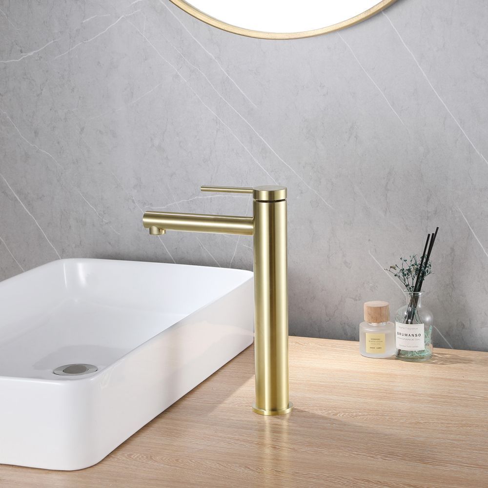 Смеситель ABBER Emotion AF8811G для накладной раковины, золото матовое большой выбор под ваш дизайн!