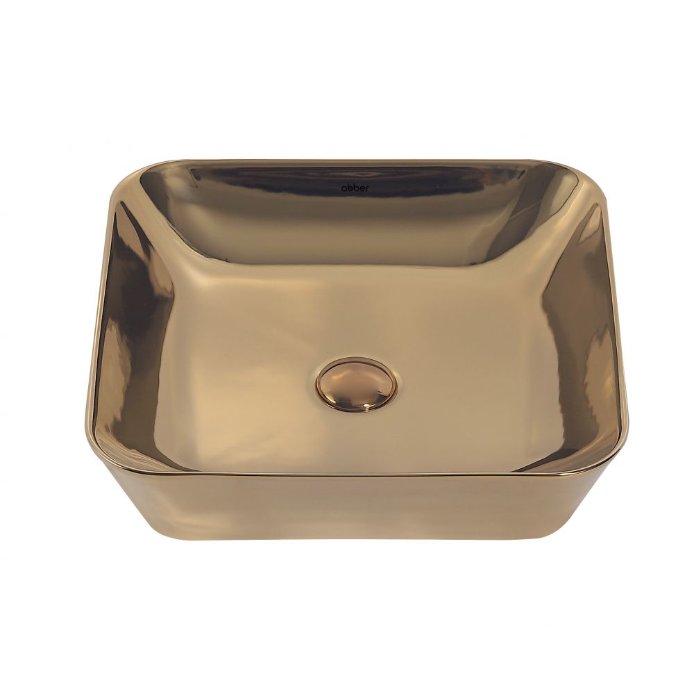 Раковина накладная ABBER Rechteck AC2205GG золото в интернет-магазине Sumom.kz