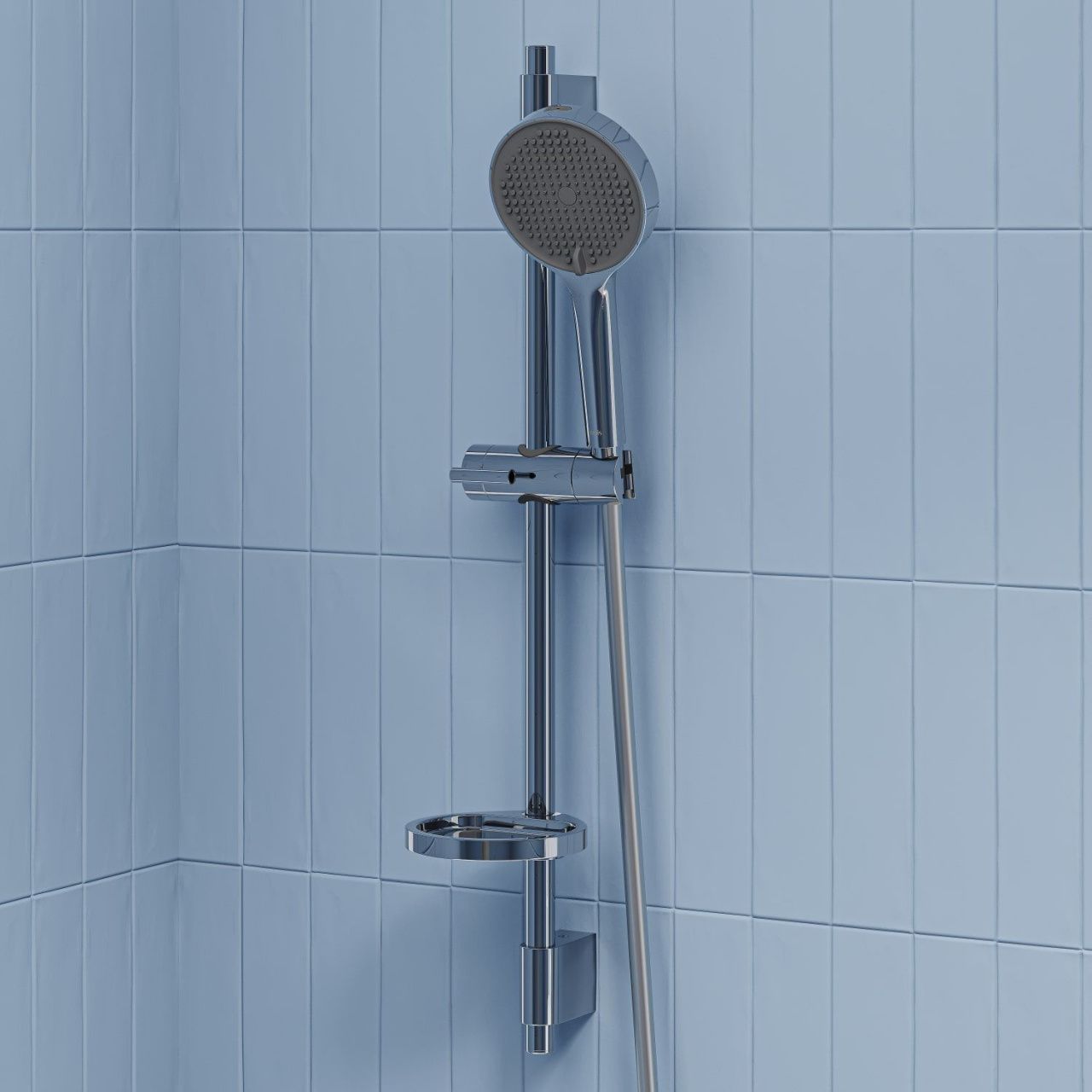 Душевой гарнитур, глянцевый хром, Aiger, IDDIS, AIG4C70i16 в интернет-магазине Sumom.kz