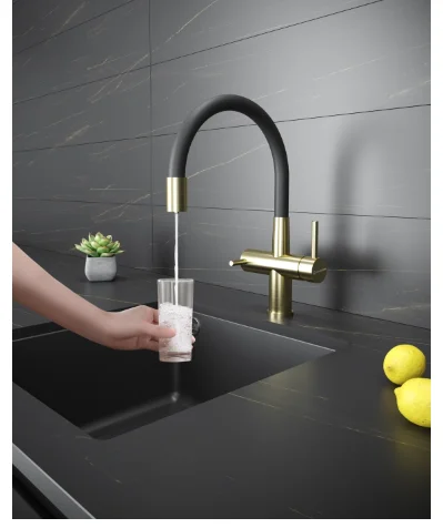 Кухонный смеситель KüchenStern WURM-FE золото 750GL80 с гарантией и доставкой по всему Казахстану Кухонный смеситель KüchenStern WURM-FE золото 750GL80 большой выбор под ваш дизайн!