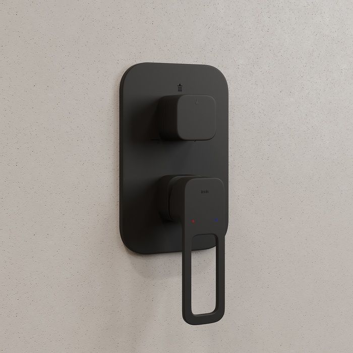 Встраиваемый смеситель с тремя выходами, черный матовый, Slide, IDDIS, SLIBL00i68 большой выбор под ваш дизайн!