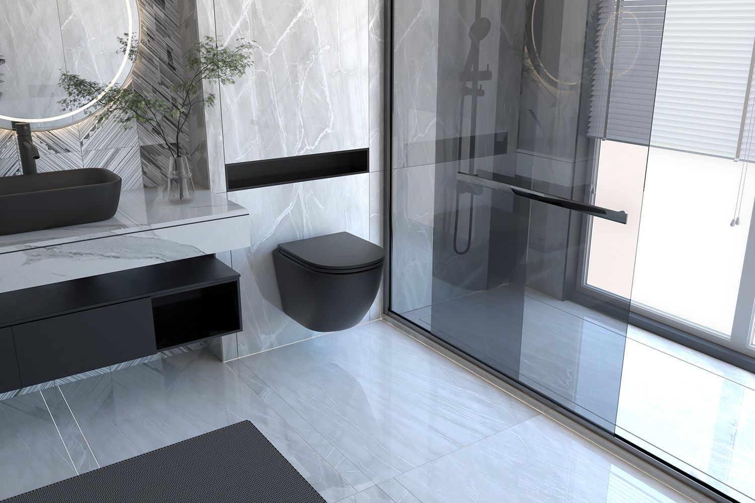 Унитаз ABBER Bequem AC1100MB подвесной черный матовый, безободковый в интернет-магазине Sumom.kz Унитаз ABBER Bequem AC1100MB подвесной черный матовый, безободковый в интернет-магазине Sumom.kz