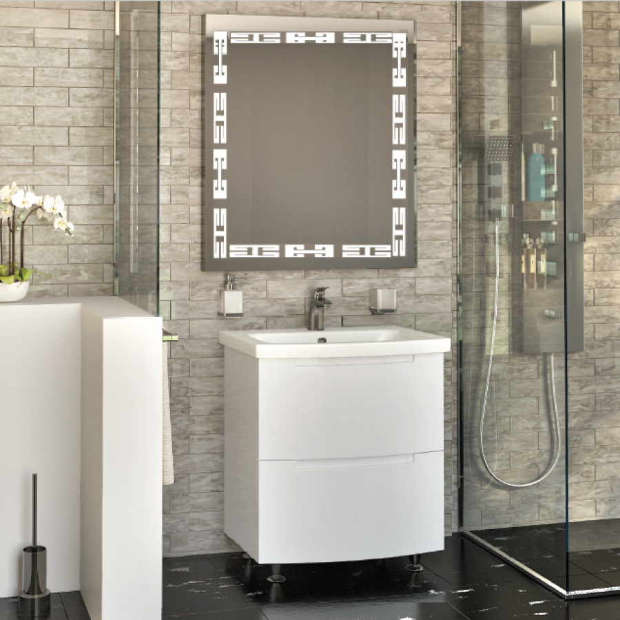 Тумба напольная AQUARODOS "HEADWAY" 80 см с умывальником "Дельта" в интернет-магазине Sumom.kz