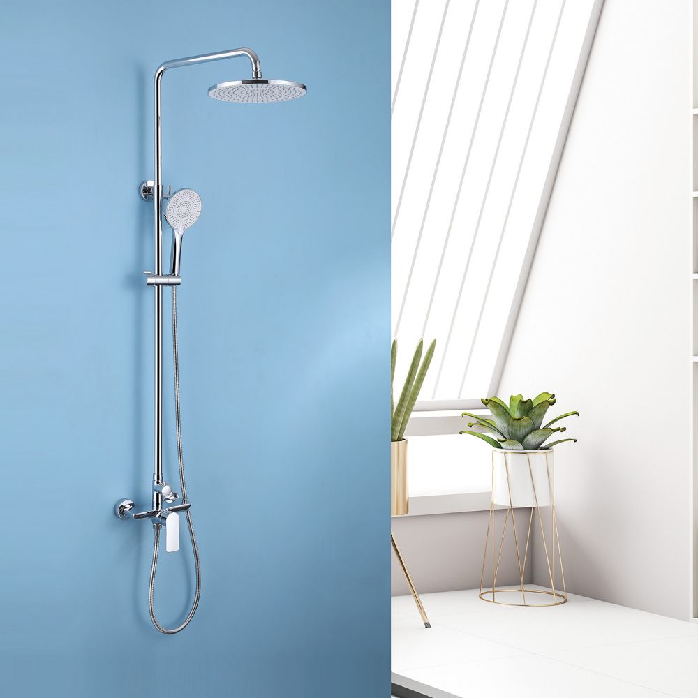 Душевая стойка ABBER Weiss Insel AF8020 без излива, хром в интернет-магазине Sumom.kz