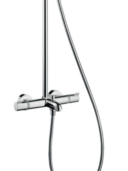 Душевая система Hansgrohe Croma 220 Showerpipe 27223000 хром в интернет-магазине Sumom.kz Душевая система Hansgrohe Croma 220 Showerpipe 27223000 хром в интернет-магазине Sumom.kz