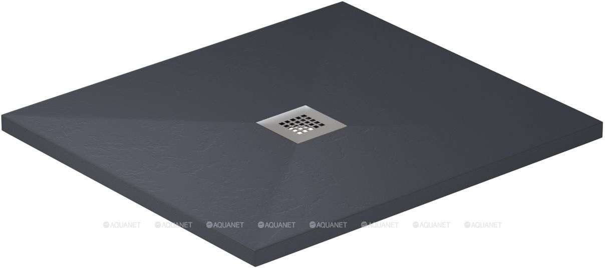 8.31001-AM Priority, Поддон литьевой 900х800, без сифона/накладки, антрацит в интернет-магазине Sumom.kz