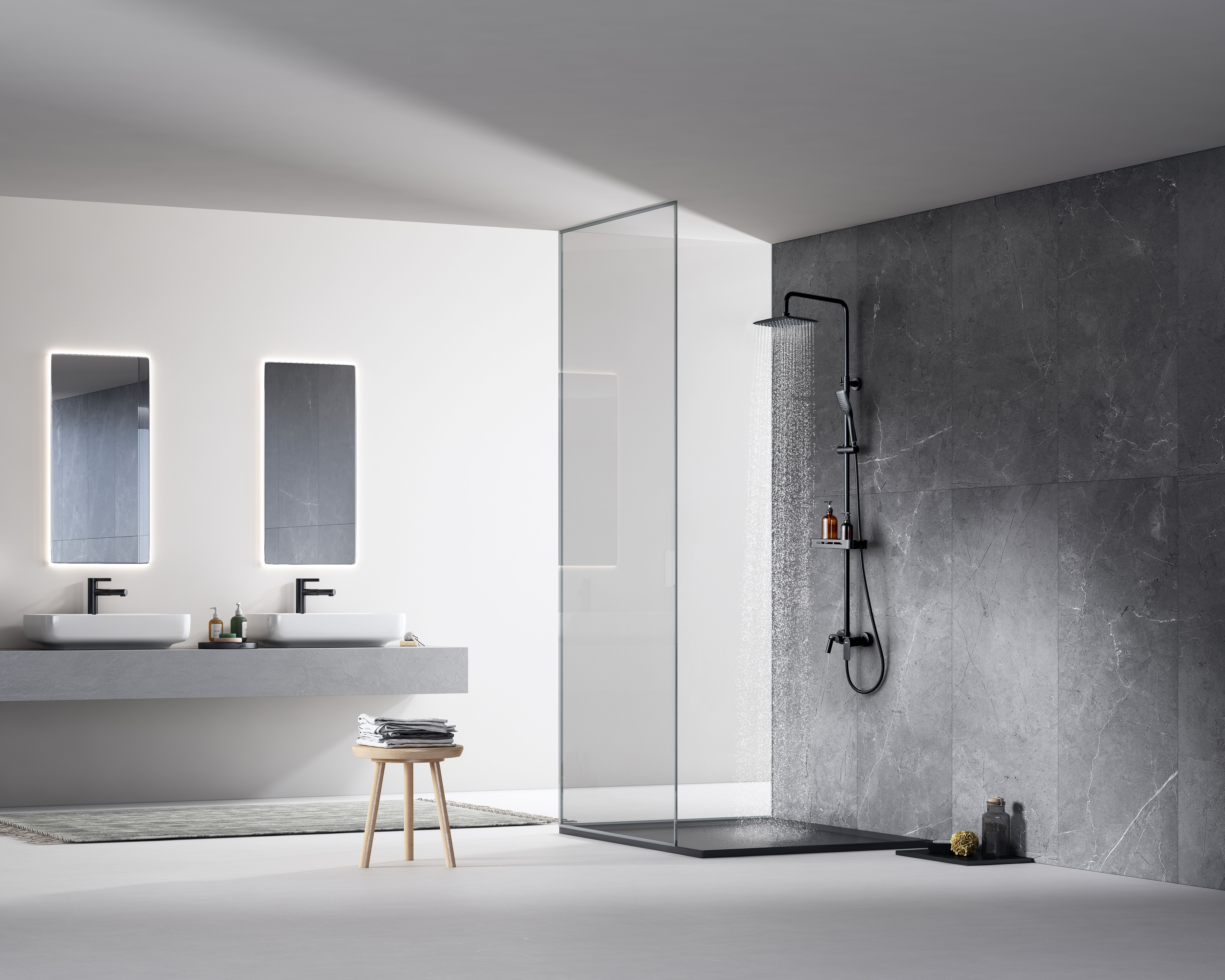 Смеситель Lemark Tropic LM7002BL для ванны и душа в интернет-магазине Sumom.kz