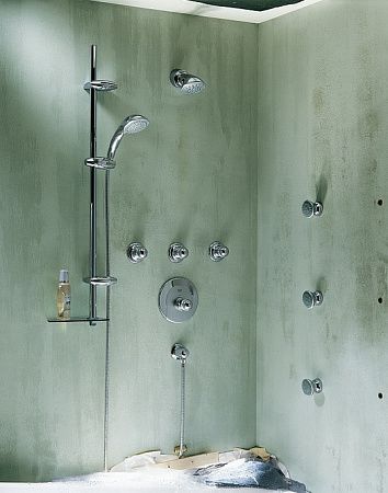Верхний душ, 5 видов струи, хром Grohe Movario 28513000 в интернет-магазине Sumom.kz