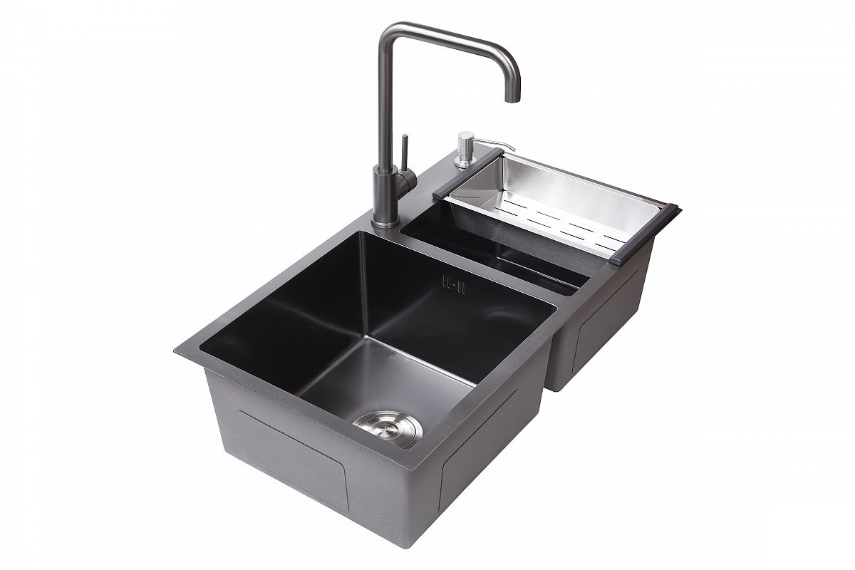Мойка из нержавеющей стали Avina HM 78x43 Black в интернет-магазине Sumom.kz Мойка из нержавеющей стали Avina HM 78x43 Black в интернет-магазине Sumom.kz