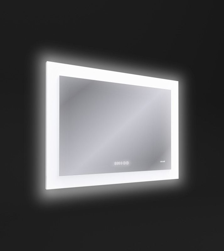 Зеркало Cersanit LED 060 Design Pro 80x60 с подсветкой и часами в интернет-магазине Sumom.kz