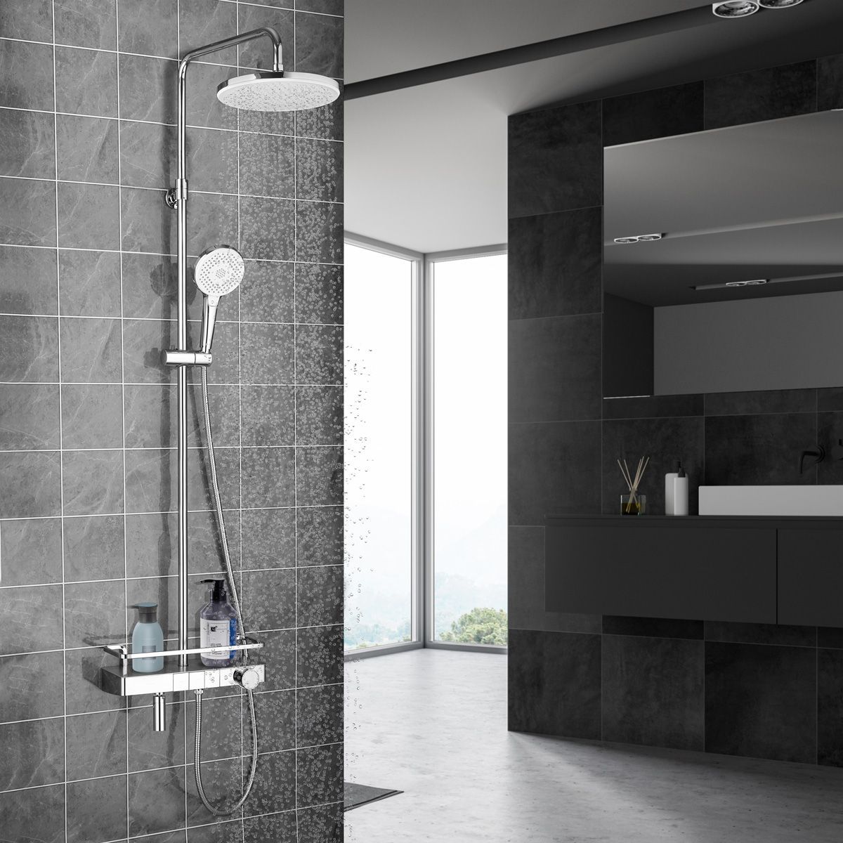 Смеситель Lemark Tropic LM7011C для ванны и душа, термостатический с регулируемой высотой штанги в интернет-магазине Sumom.kz Смеситель Lemark Tropic LM7011C для ванны и душа, термостатический с регулируемой высотой штанги в интернет-магазине Sumom.kz