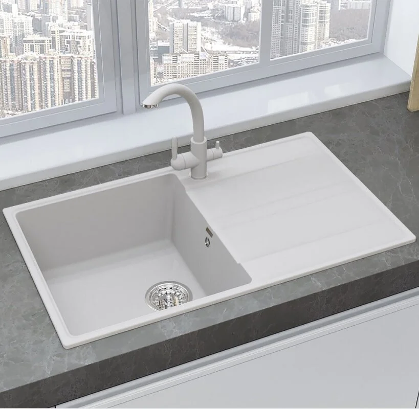 Кухонная мойка Ulgran Quartz платина Prima 850-04 в интернет-магазине Sumom.kz Кухонная мойка Ulgran Quartz платина Prima 850-04 в интернет-магазине Sumom.kz