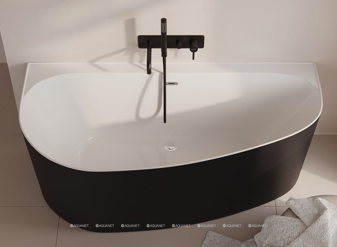 Смеситель для ванны Allen Brau Priority 5.31A05-MG (с внутренней частью) графит браш большой выбор под ваш дизайн!