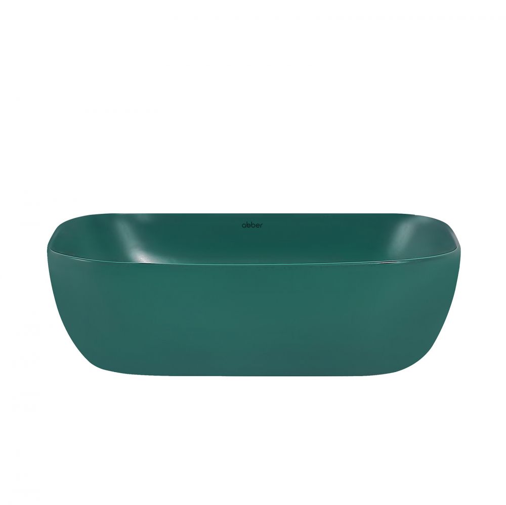 Раковина накладная ABBER Rechteck AC2200MBG темно-зеленая матовая в интернет-магазине Sumom.kz Раковина накладная ABBER Rechteck AC2200MBG темно-зеленая матовая в интернет-магазине Sumom.kz