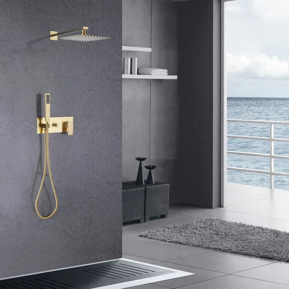 Душевая система ABBER Daheim AF8218G скрытого монтажа без излива, золото матовое в интернет-магазине Sumom.kz Душевая система ABBER Daheim AF8218G скрытого монтажа без излива, золото матовое в интернет-магазине Sumom.kz