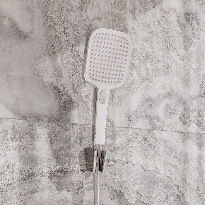 Лейка для душа, квадратная, хром с белым, Esper, IDDIS, ESP3FCSi18 в интернет-магазине Sumom.kz