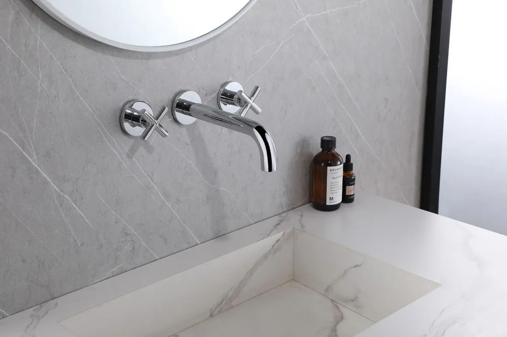 Смеситель ABBER Wasser Kreis AF81121 для раковины скрытого монтажа, хром с гарантией и доставкой по всему Казахстану Смеситель ABBER Wasser Kreis AF81121 для раковины скрытого монтажа, хром большой выбор под ваш дизайн!