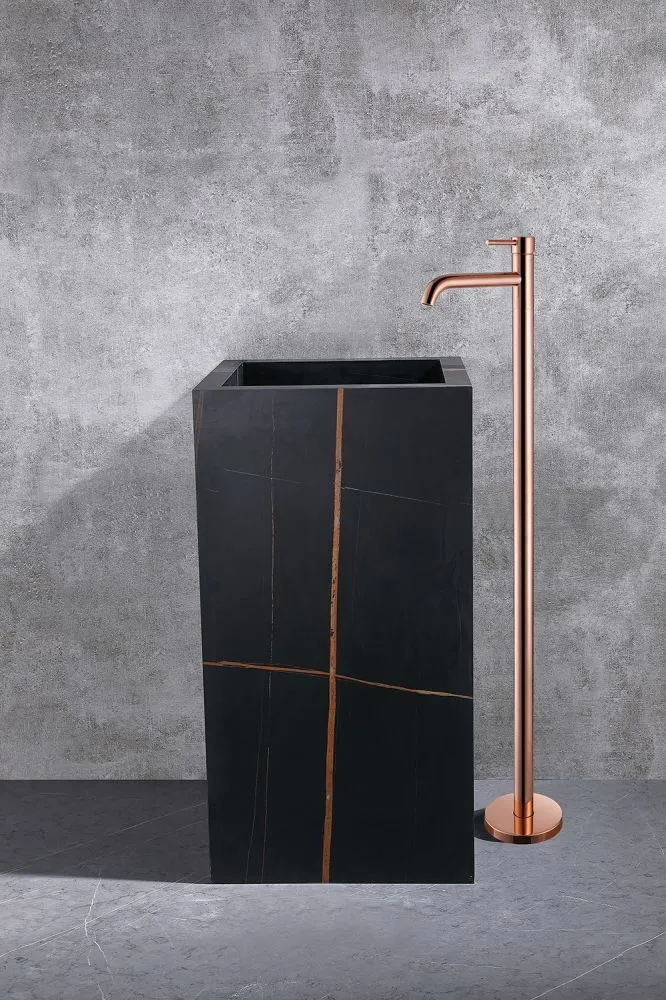 Смеситель ABBER Wasser Kreis AF8140RG напольный для раковины, розовое золото большой выбор под ваш дизайн!