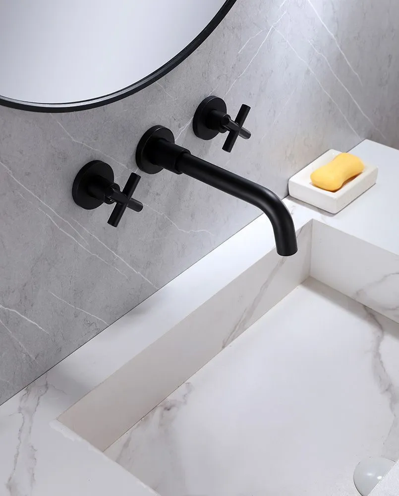 Смеситель ABBER Wasser Kreis AF81121B для раковины скрытого монтажа, черный матовый с гарантией и доставкой по всему Казахстану Смеситель ABBER Wasser Kreis AF81121B для раковины скрытого монтажа, черный матовый большой выбор под ваш дизайн!